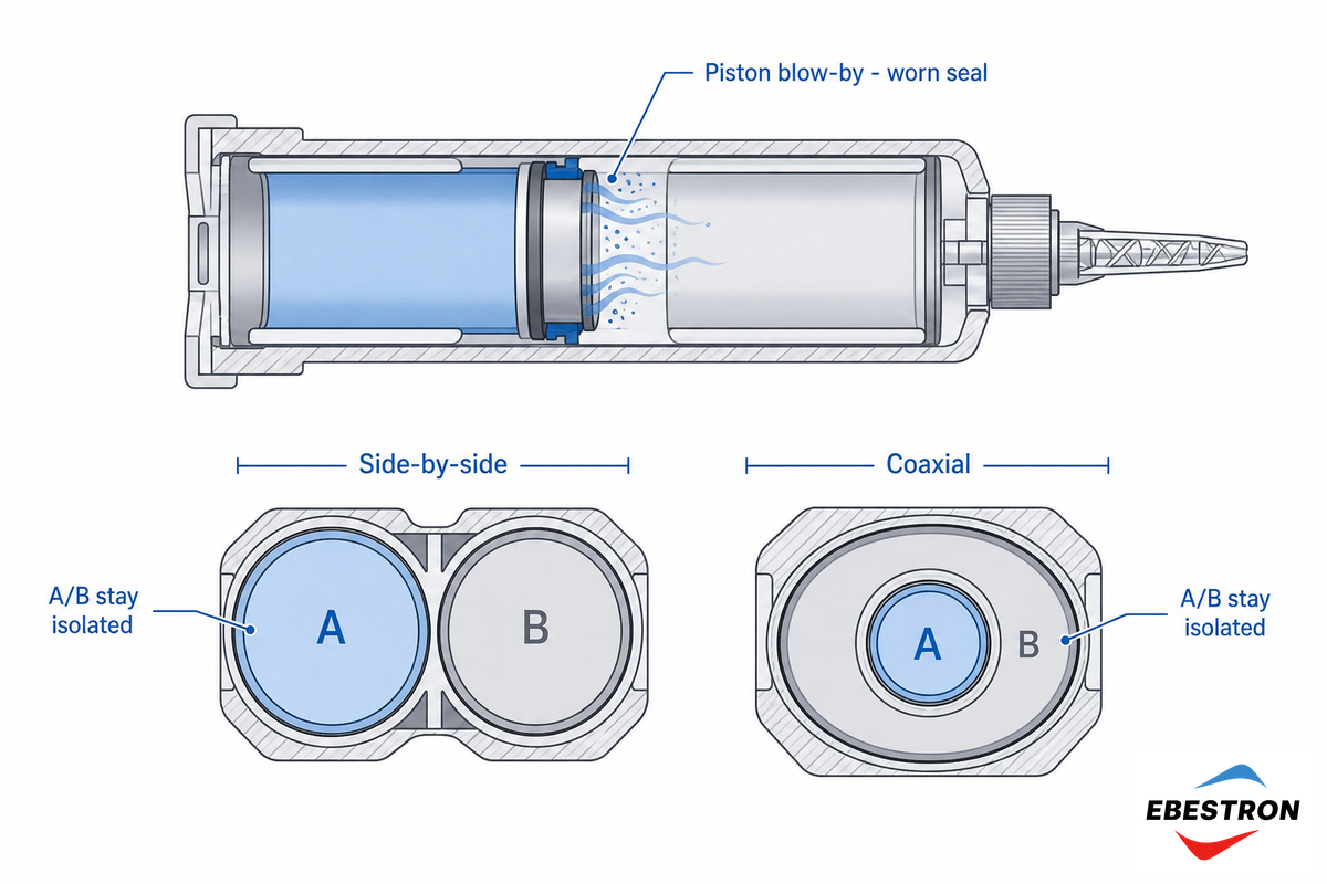Problem 7: Cartridge Leakage, Piston Blow-By & A/B Cross-Contamination — Ebestron