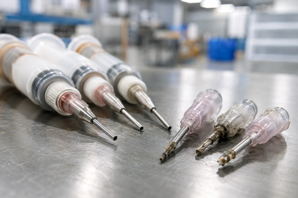 Adhesive curing inside bare metal bore
