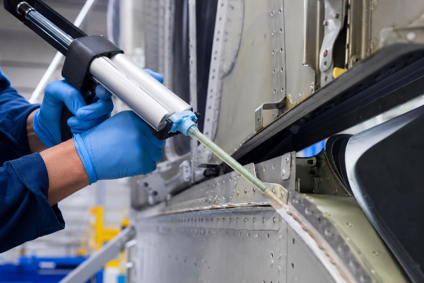 Handheld dual-cartridge dispensing system used for aerospace and airframe assembly bonding