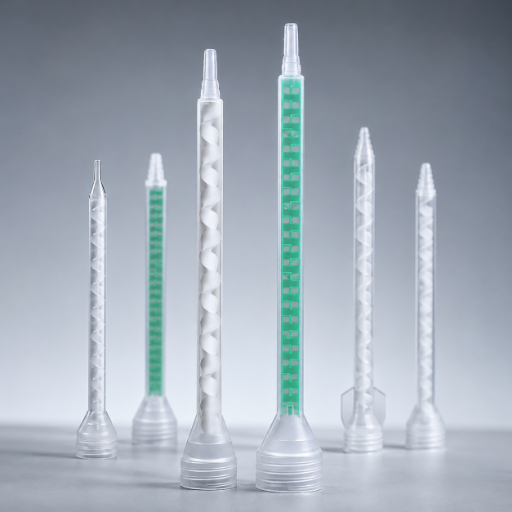 Static Mixing Nozzles by Interface Type: Bayonet, Bell-Mouth & Spiral