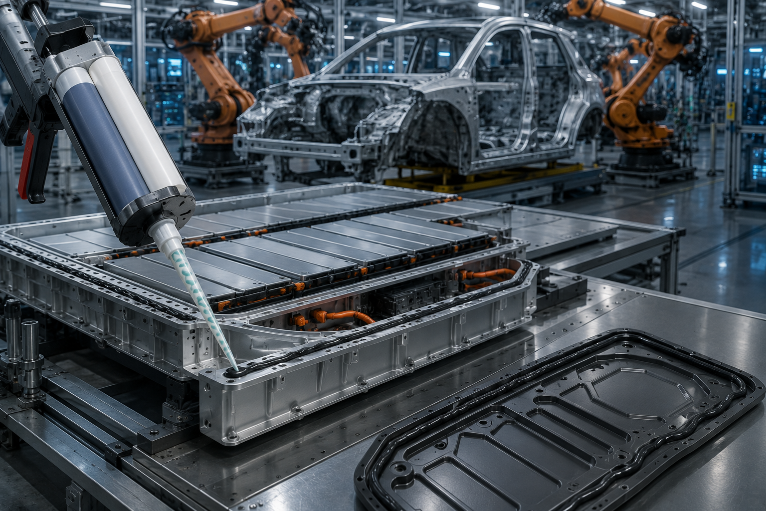 Automotive structural bonding adhesives for EV battery modules and gasket sealants