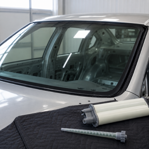 Windshield and bonded-glass installation