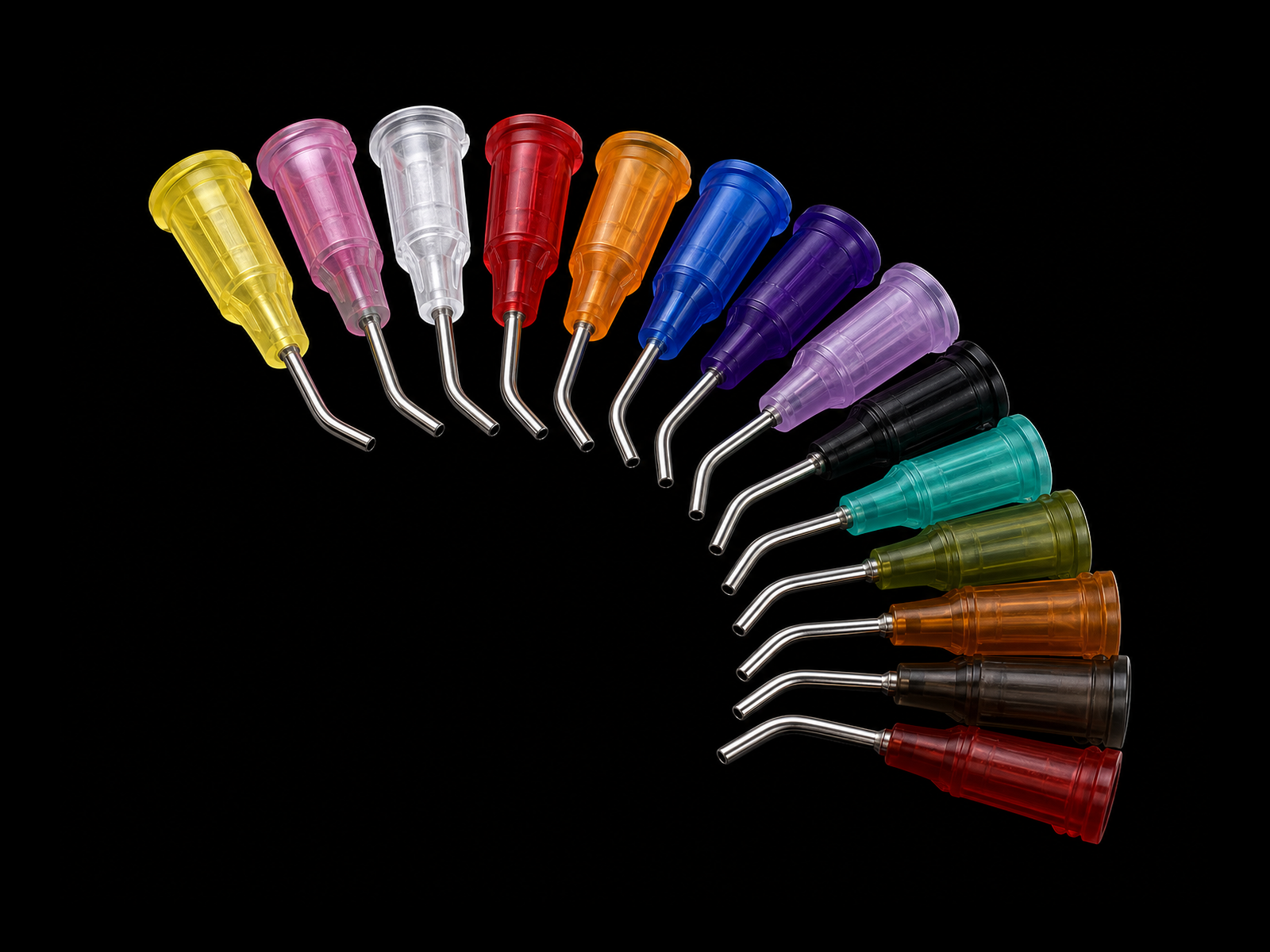 Stainless Steel Dispensing Needles Orthographic