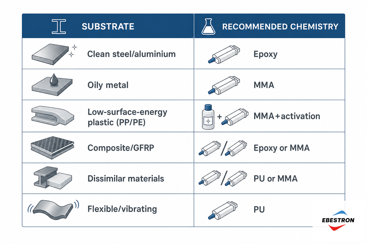 Matching the Adhesive to Your Substrate — Ebestron