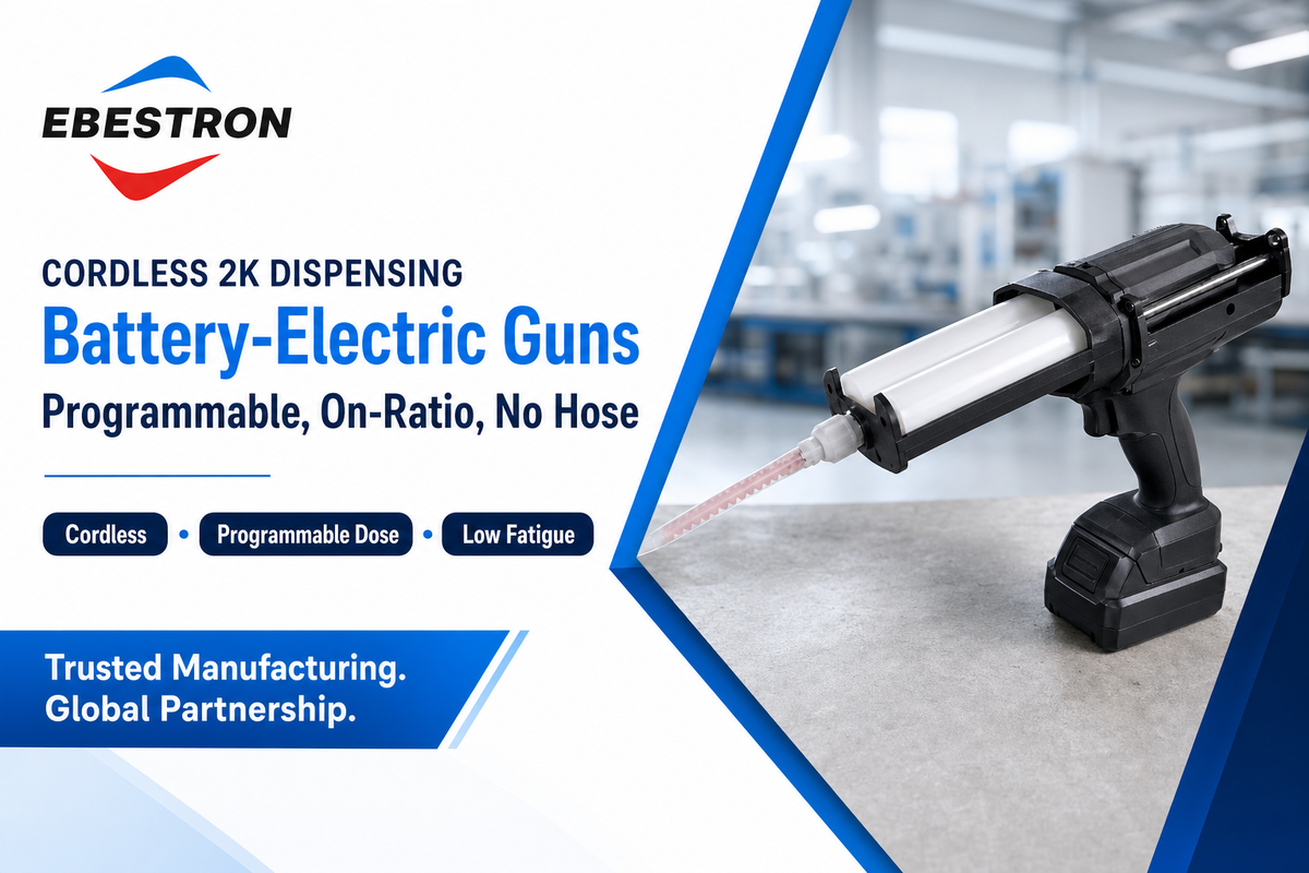 Battery / Cordless-Electric Guns: Programmable Dispensing — Ebestron
