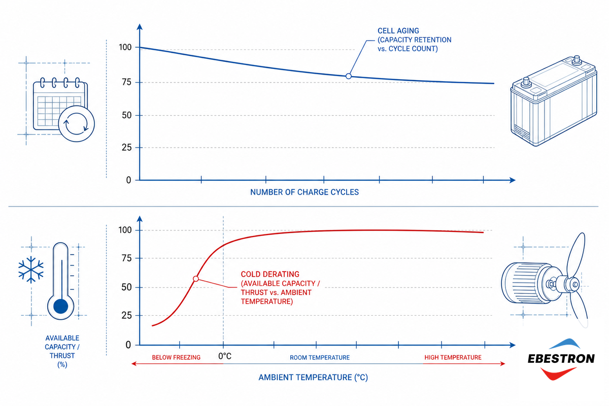 Battery Care: Charging Cadence, Cold Derating, and Cell Aging — Ebestron