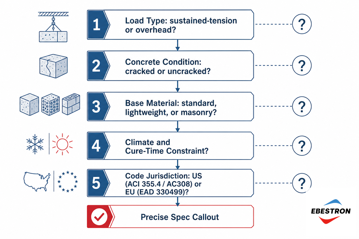 A 5-Question Anchor Spec Decision Path — Ebestron