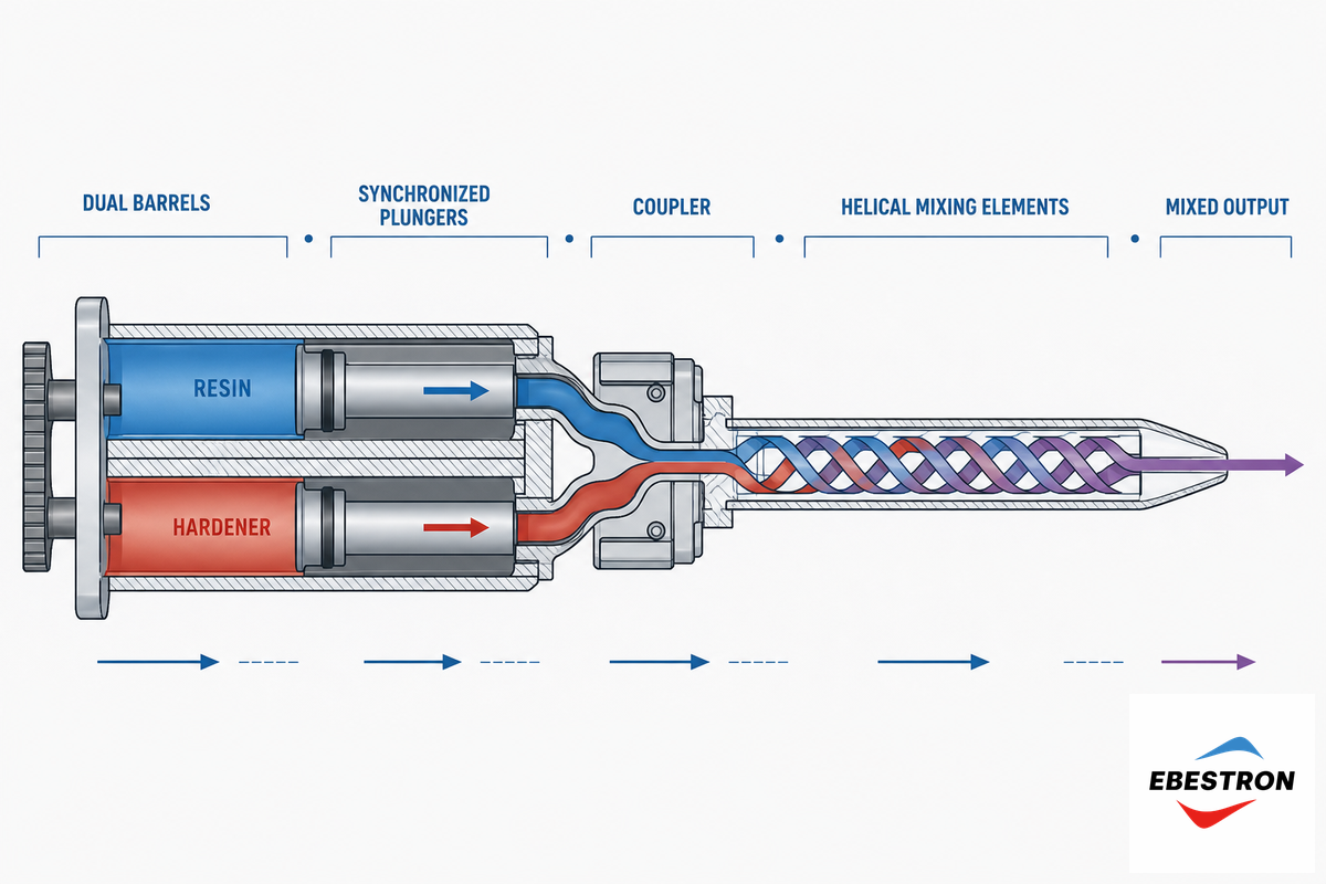 How Epoxy Applicator Guns Work: Plunger, Ratio & Mixing Nozzle Mechanics — Ebestron