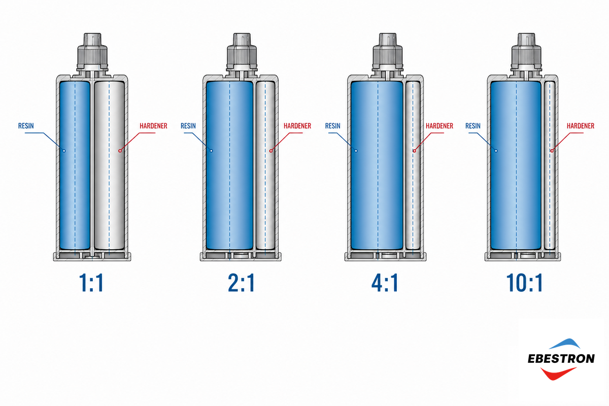 Mix Ratios Explained: 1:1, 2:1, 4:1 & 10:1 Compatibility — Ebestron