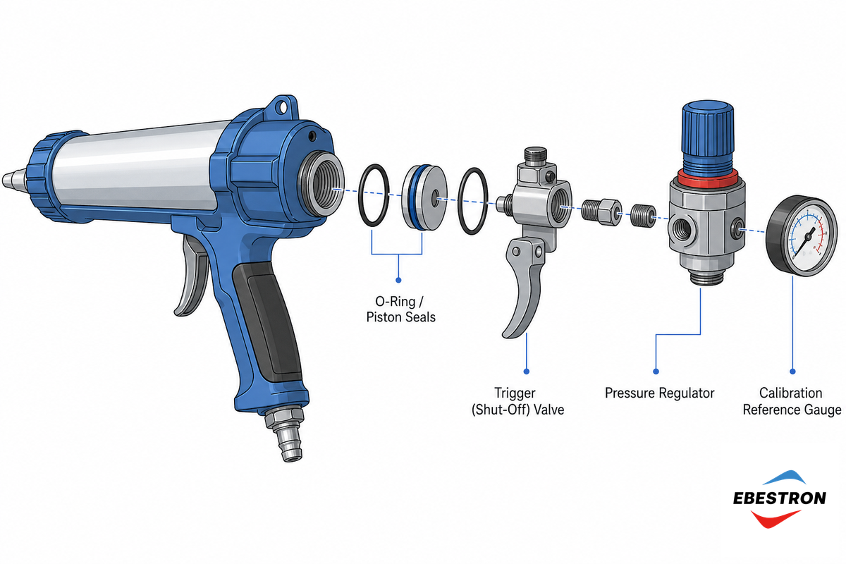 Maintenance Schedule: Seals, Trigger Valve & Regulator Calibration — Ebestron