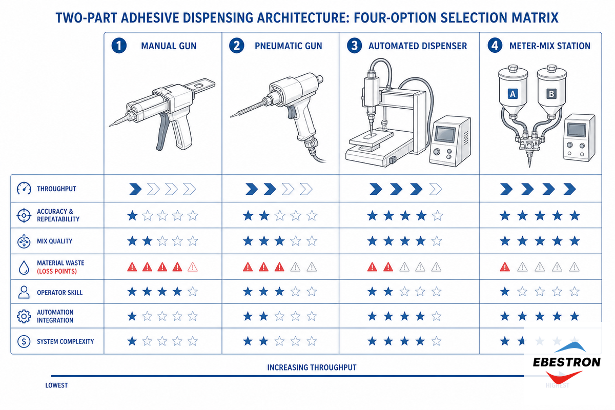 System Selection: Cartridge Gun, Pneumatic Gun, Automation Or Meter-Mix? — Ebestron