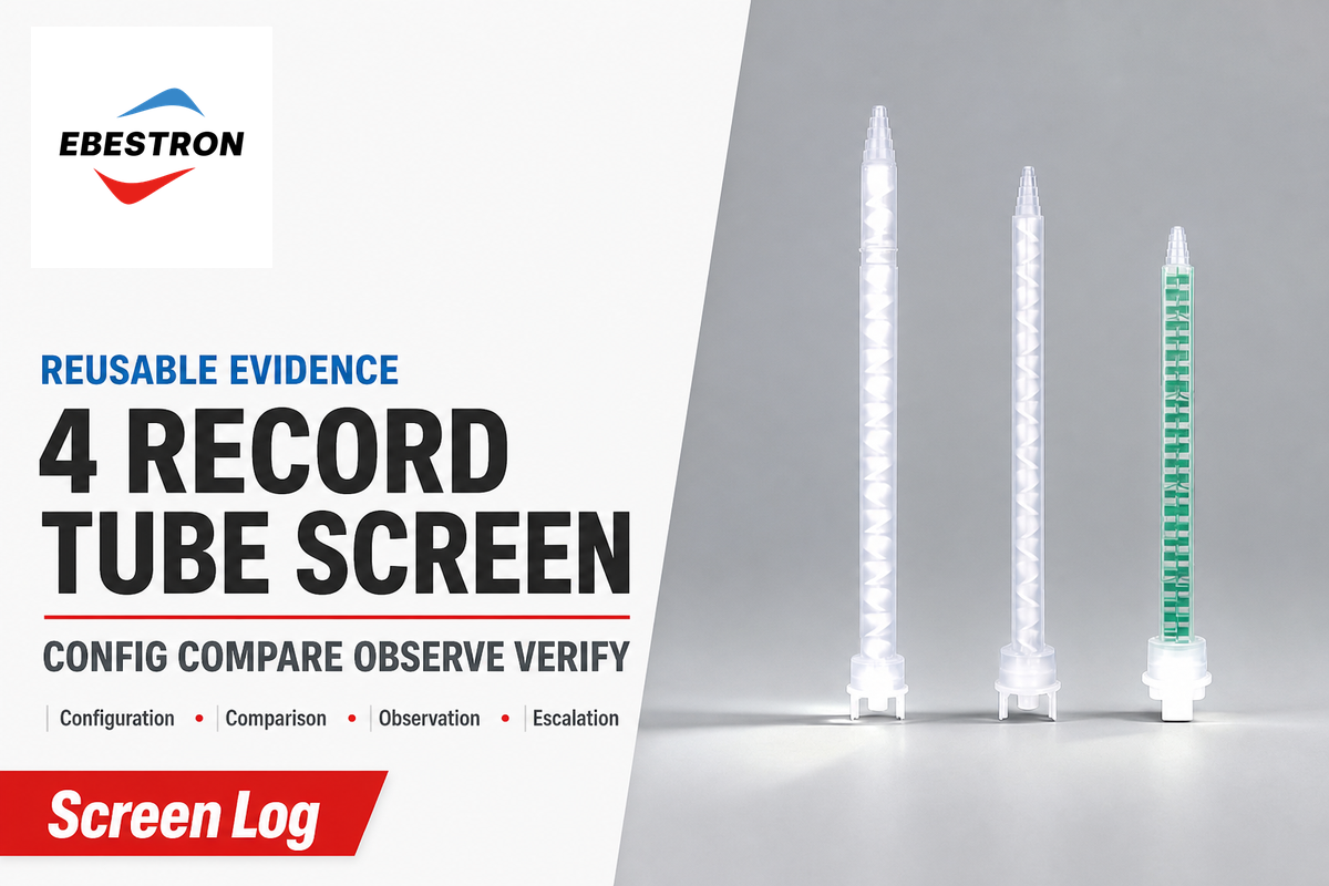 Use the 4-Record Tube Screen Log to Make Procurement Evidence Reusable — Ebestron